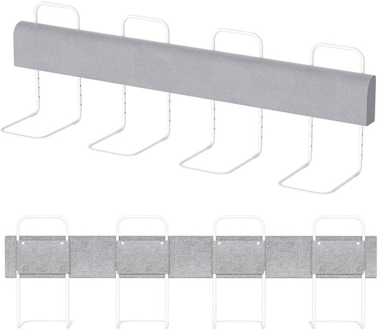 Uisebrt Bedhekje voor kinderen, 60 cm, 5 gaten, in hoogte verstelbaar, valbescherming voor kinderen, kinderbedhekje voor familiebed en kinderbed, 120 cm, kersenroze, 2 stuks