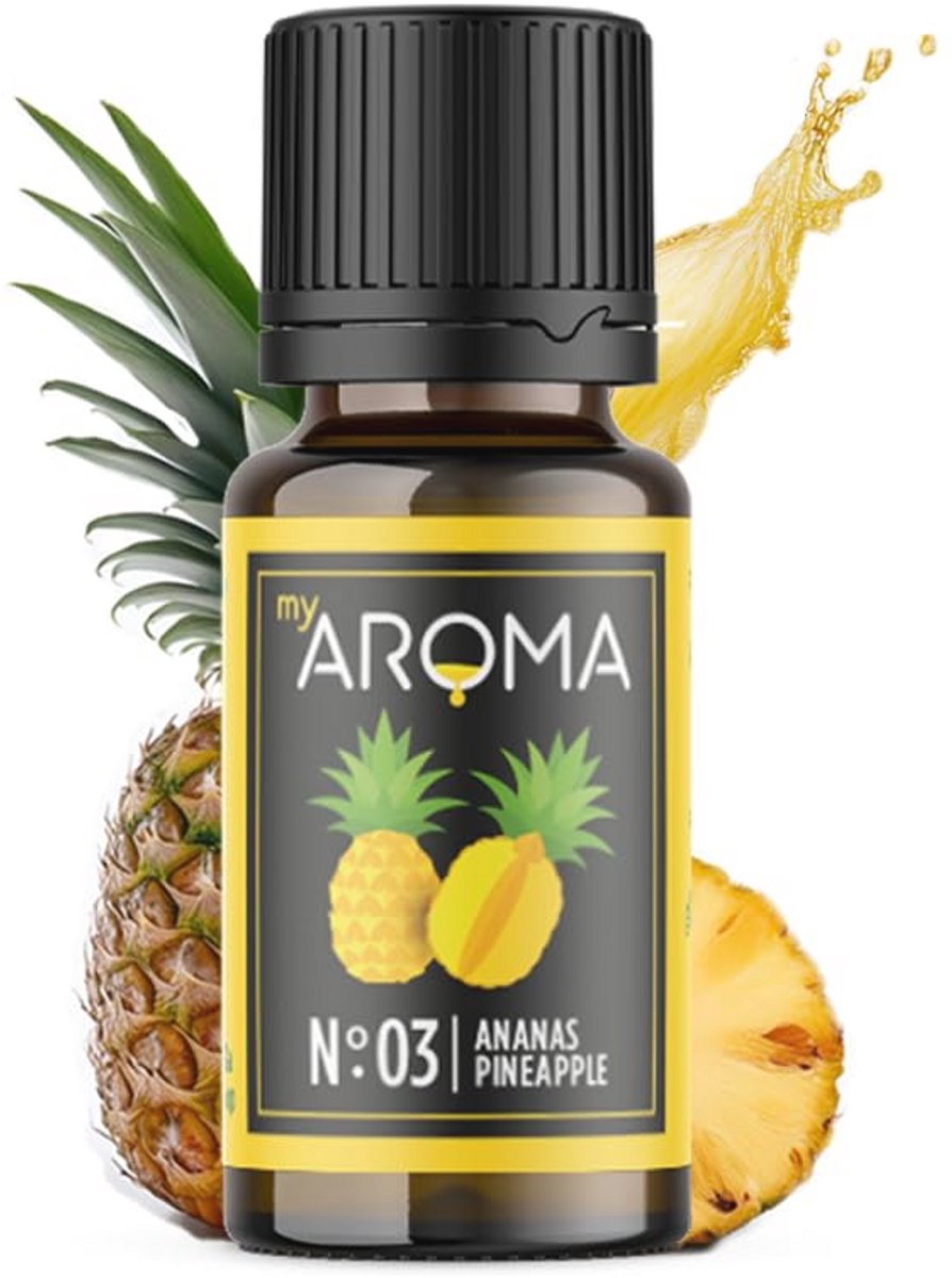 Natuurlijk Aroma - Ananas Voor Water en Cocktails, Suikervrij, 10 ml