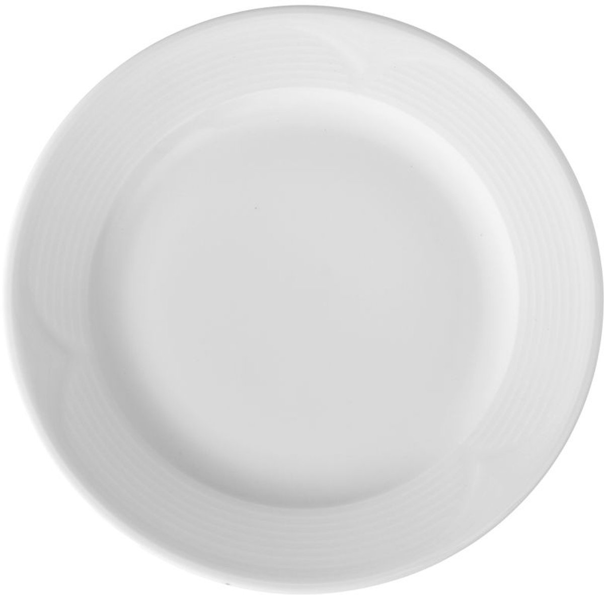 HENDI Plat bord – versterkte randen – slijtvast porselein – ⌀240mm – wit