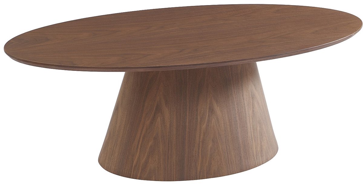 Vente-unique Salontafel met notenfineer - Donker naturel - ANTELADA Natuurlijk donker