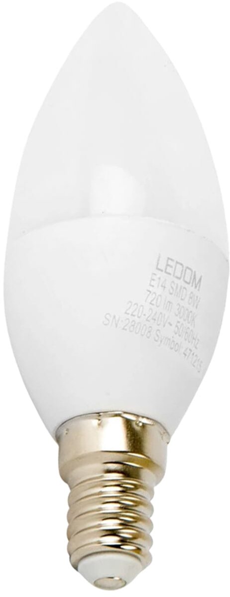 LED line LITE LED Kaarslamp C37 E14 - 8W (vervangt 60W) - 720lm - Ø37mm - 230V - Energiezuinig