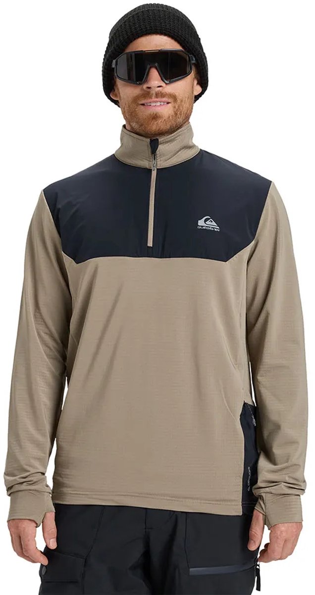Quiksilver Early Start Fleece Met Halve Rits Man Fallen Rock