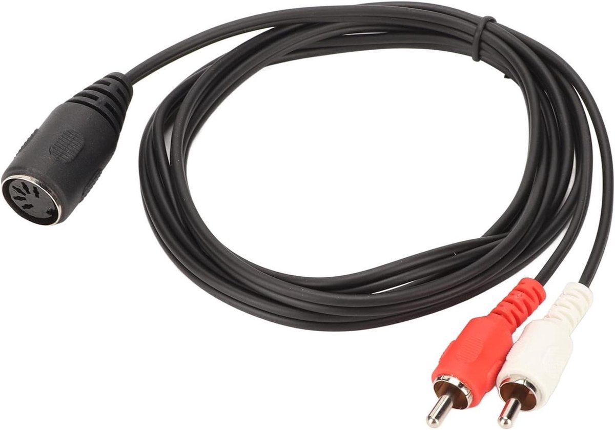 Cosensi - Kabel DIN 5 Pin naar 2 Male voor Stereo Systemen Cd-speler VCR DVD