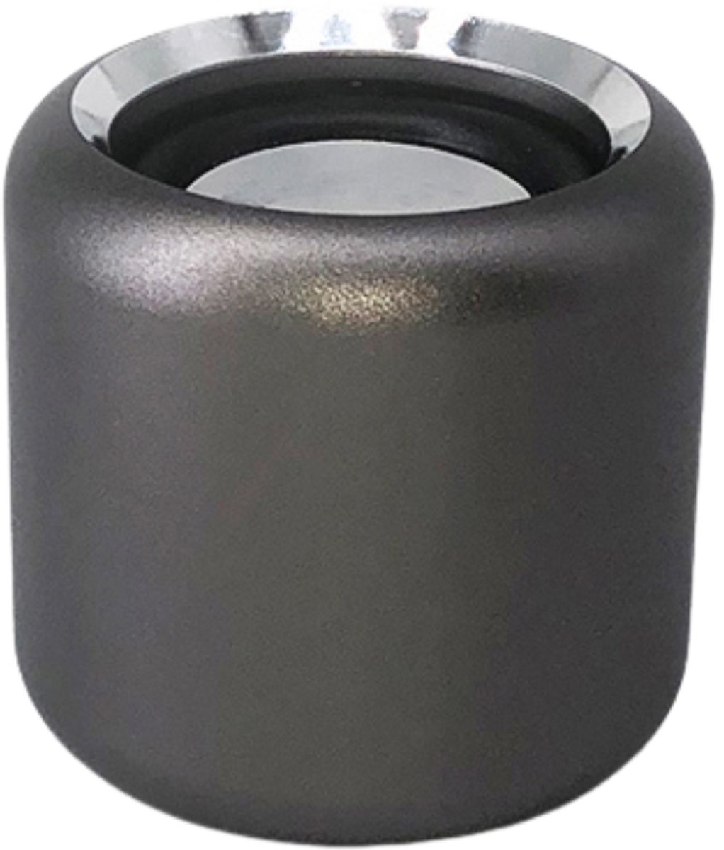Mini Bluetooth Speaker met Deep Bass – Aluminium Behuizing – TWS Pairing – Compact & Draagbaar - Grijs