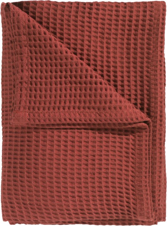 Heckettlane Wafel Sprei - Lits-jumeaux - Katoen - 240x260cm - Oranje