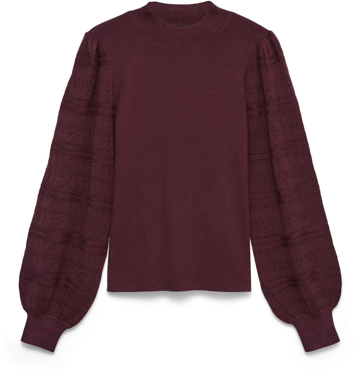 Vero Moda Trui Vmnewlimone Ls Highneck Pullover Bo 10331283 Windsor Wine Dames Maat - M