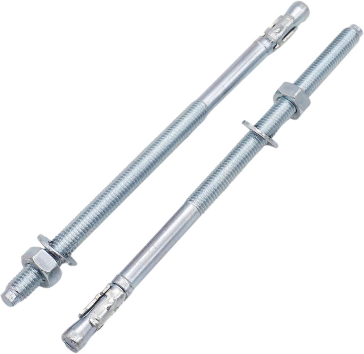 Verzinkte Wigankers M8 x 165 mm - 15 Stuks voor Metsel- en Betonankers