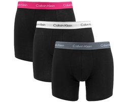 Calvin Klein Onderbroek Boxer Brief 3pk Lv00nb4394 3vo Black Bodies W/turbulence/white Mannen Maat - S