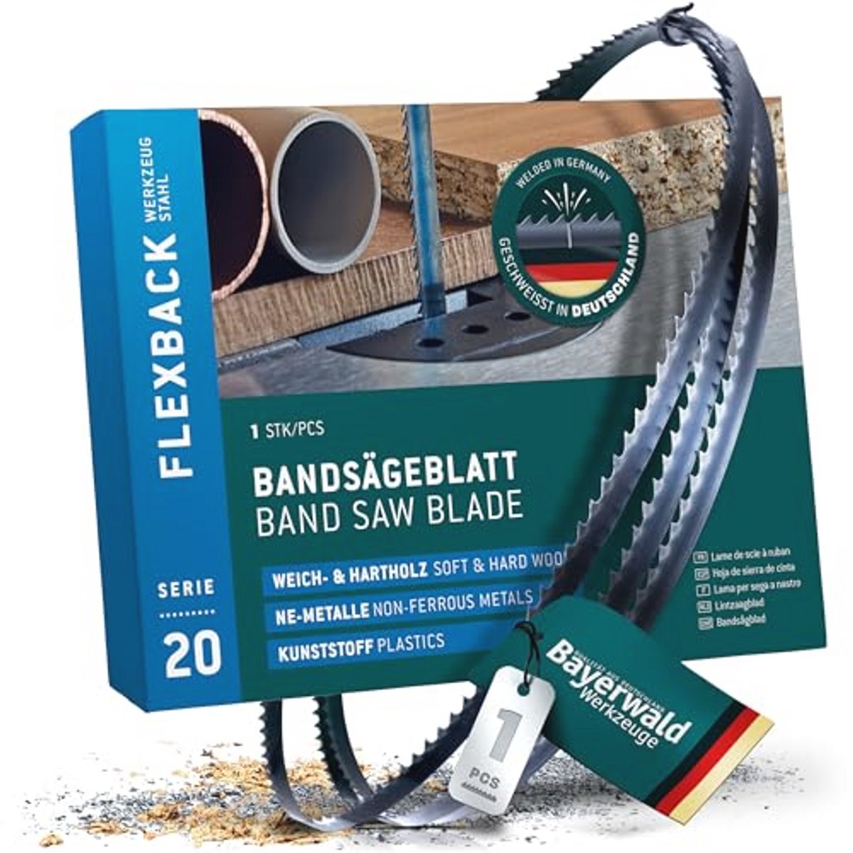 Lintzaagblad 1400 x 6 x 0,36 voor Hout, Kunststof en Non-Ferrometalen | Geschikt voor Dunne Platen