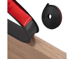 U-Shape Zelfklevende Meubelrand Tape - 5m Lang - Binnenbreedte 25mm - Flexibel - TPE Vouwbare Meubelrand - Snij op Maat - Randband voor Werkbladen - Kast Randen - Zwart