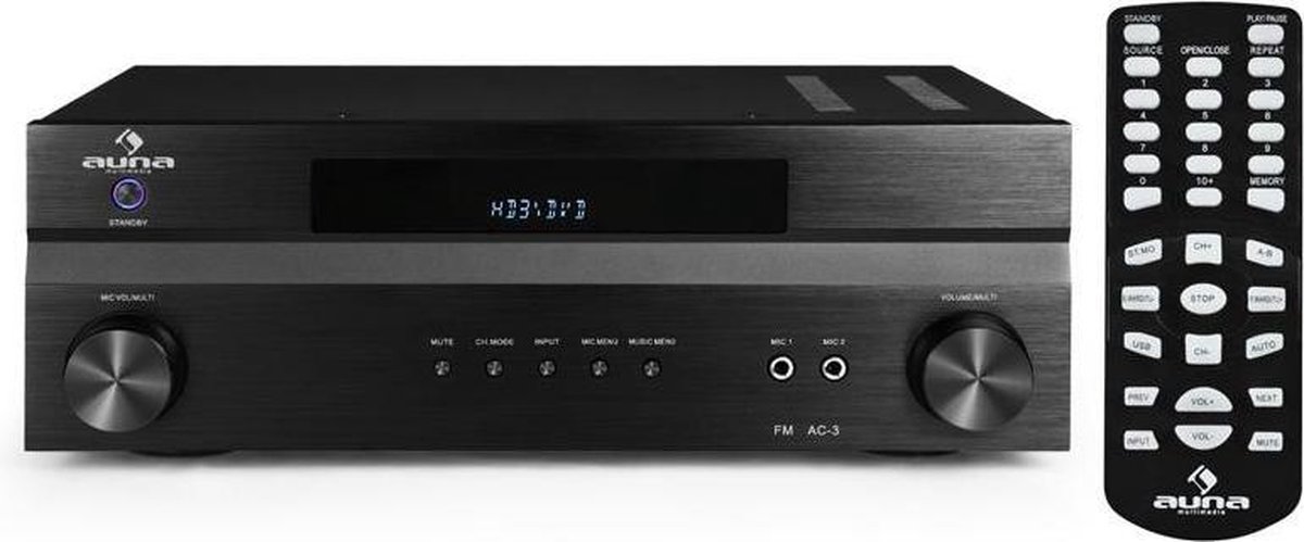 terugtrekken Onderzoek boog Auna Home cinema 5.1 surround versterker met 3x HDMI en radio tuner |  bol.com