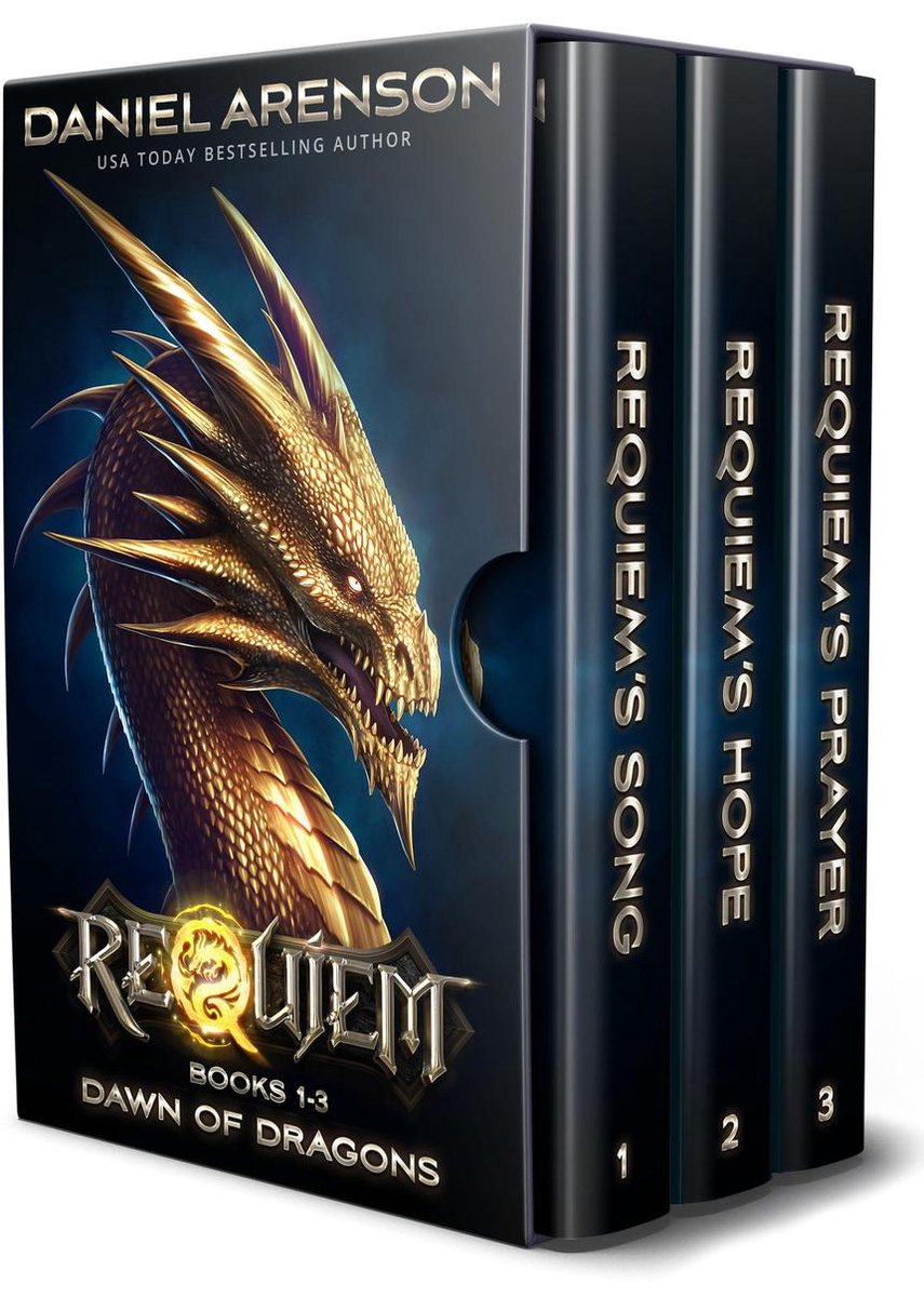 Omslag van Dawn of Dragons: The Complete Trilogy (World of Requiem)