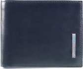 Portefeuille Piquadro Blue Square pour homme avec porte-monnaie Blue nuit