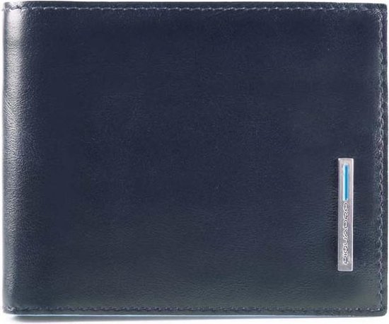 Piquadro Blue Square Men's Wallet With Coin Case Night Blue