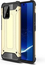 Armor Hybrid Back Cover - Samsung Galaxy S10 Lite Hoesje - Goud