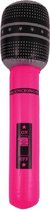 Microphone gonflable rose fluo 40 cm - Microphone jouet - Accessoire d'habillage pop star - Articles de fête