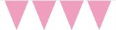 2x Mini vlaggenlijn / slinger - 350 cm - baby roze - babyshower / geboorte meisje