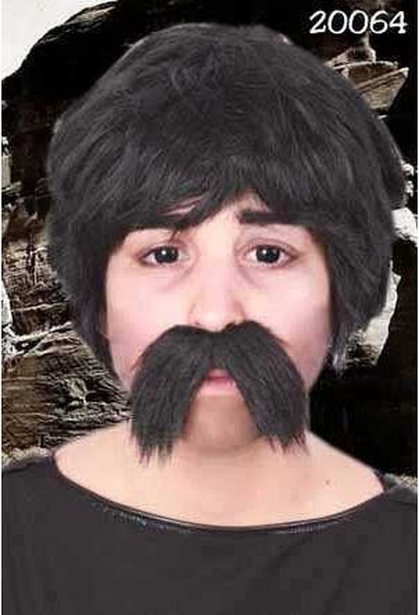 Moustache Géante 55cm Noir - Déguisement Adulte Mexicain