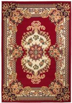 Tapijt Oriental Perzisch ontwerp 80x150 cm rood/beige
