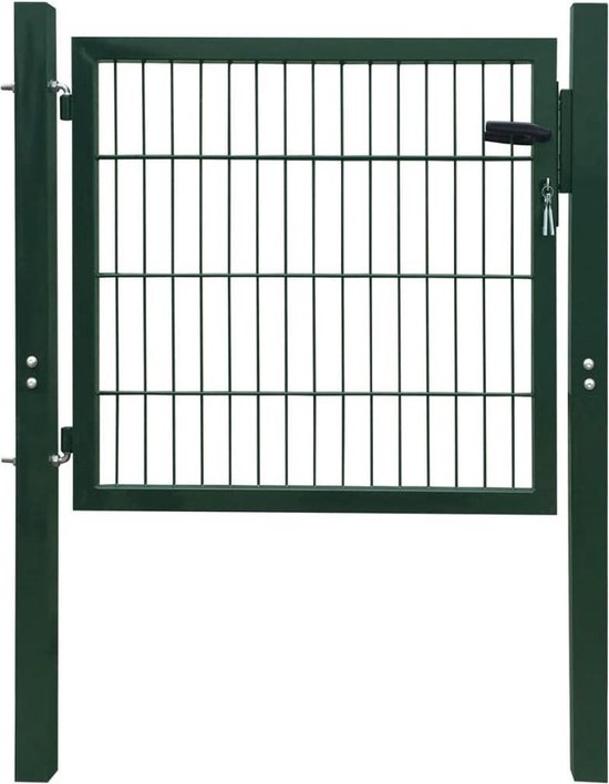 Poort staal groen 106x150 cm |