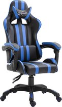 Gamingstoel kunstleer blauw