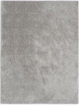 Vloerkleed shaggy hoogpolig 80x150 cm grijs