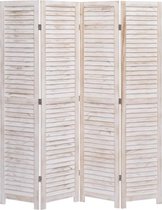 Kamerscherm met 4 panelen 140x165 cm hout