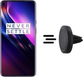 Shop4 - OnePlus 8 Autohouder Magnetische Ventilatierooster Houder Zwart