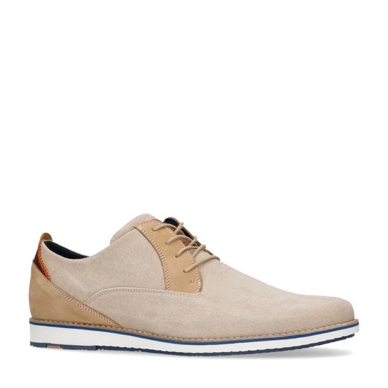 Sacha Homme Chaussures casual lacets beiges Taille 45 bol