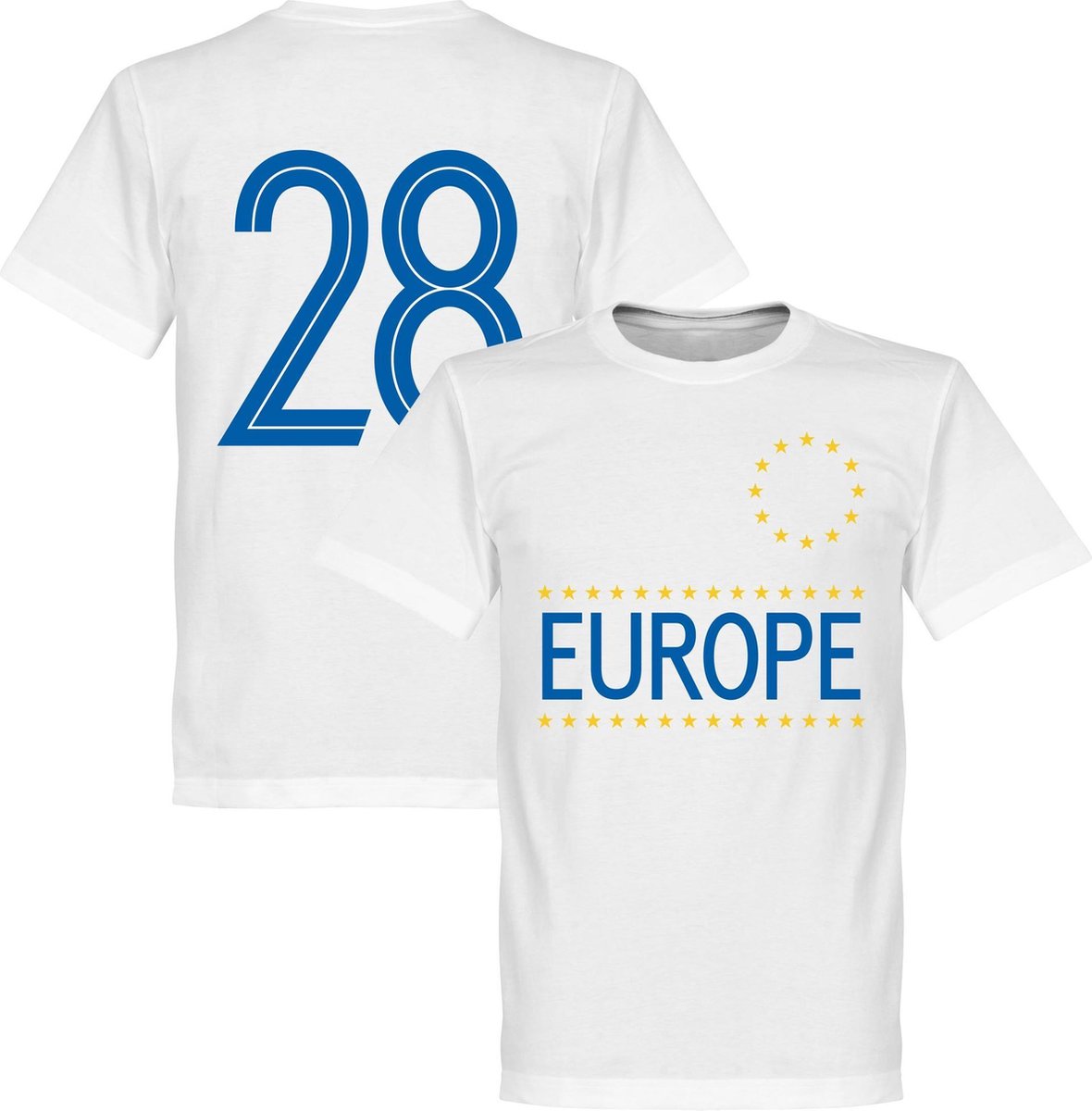 Team Europe 28 T-shirt - Wit - XXL