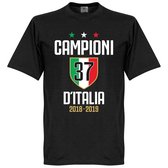 Campioni D'Italia 37 T-Shirt - Zwart - XS
