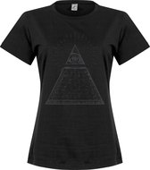 All Seeing Eye Dames T-Shirt - Zwart - XXL