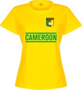 Kameroen Team Dames T-Shirt - Geel - M