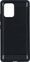 Brushed Backcover Samsung Galaxy S10 Lite hoesje - Zwart