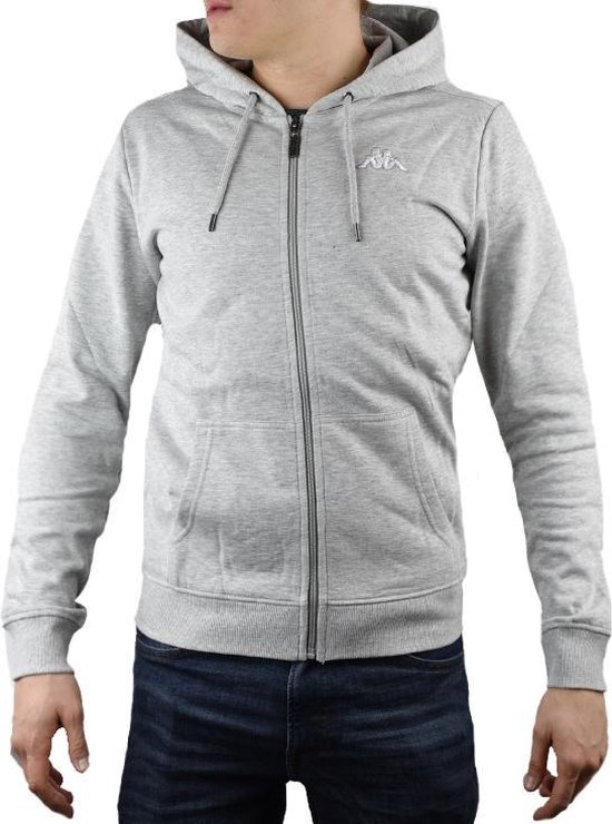 Kappa Veil Hooded 707117-18M, Mannen, Grijs, Sporttrui casual maat
