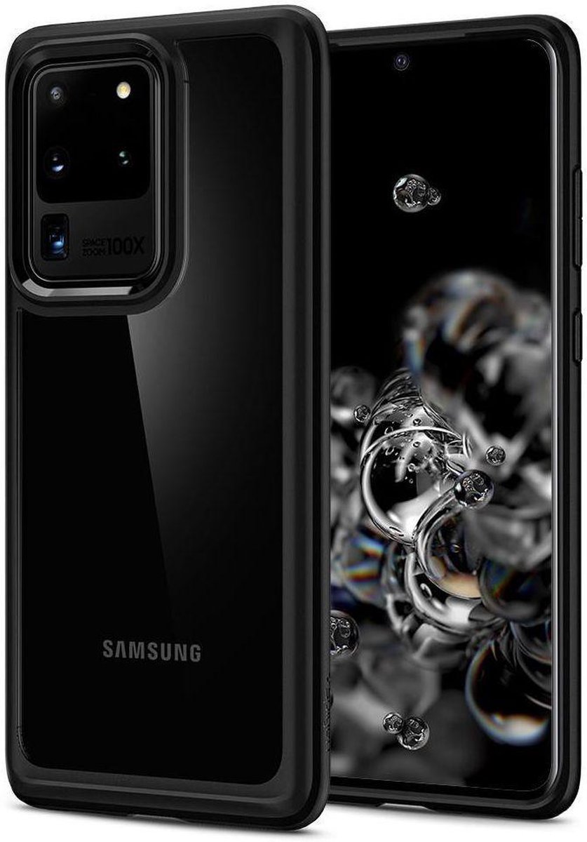 Spigen Ultra Hybrid Samsung Galaxy S20 Ultra Hoesje Transparant/Zwart