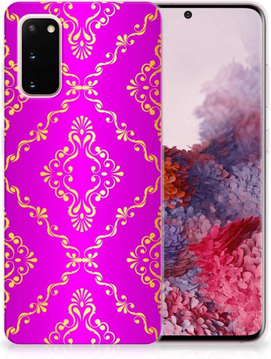 Back Cover voor Siliconen Hoesje Samsung Galaxy S20 Barok Roze