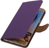Wicked Narwal | bookstyle / book case/ wallet case Hoes voor Samsung Galaxy S6 Edge Plus G928T Paars