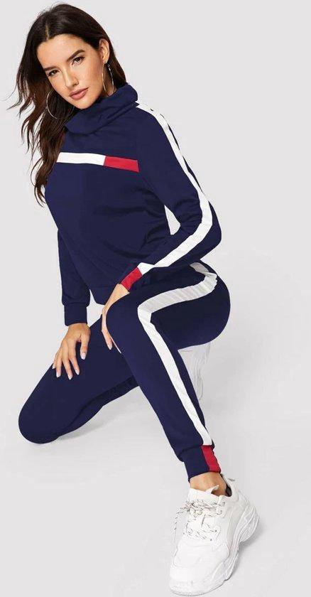 reactie kader Illusie Sport set dames | SHEIN | L Marineblauw - Dames yoga fitness | bol.com