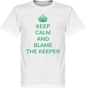 Keep Calm and Blame the Keeper T-Shirt - L