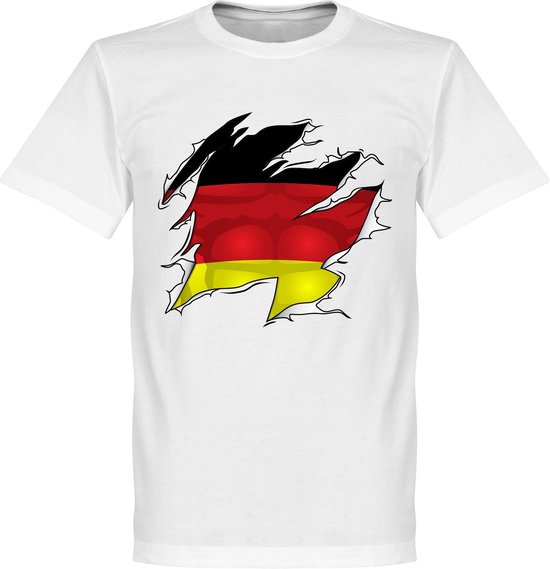 Duitsland Ripped Flag T-Shirt - S