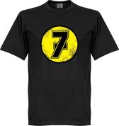 Barry Sheene No7 T-Shirt - Zwart - XS