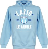 Lazio Roma Established Hooded Sweater - Lichtblauw - M