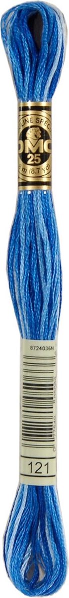 DMC Borduurgaren-121 Gemeleerd Blauw