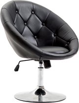 HOMdotCOM Bureaustoel in hoogte verstelbaar zwart 68 x 63 x 80-92cm