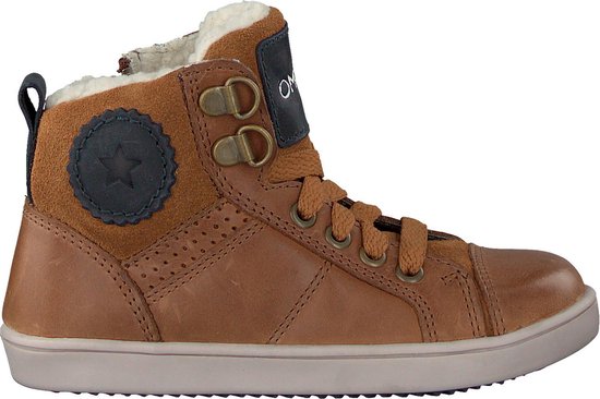 Omoda Jongens Hoge sneakers Om119717 - Cognac - Maat 22 | bol.com