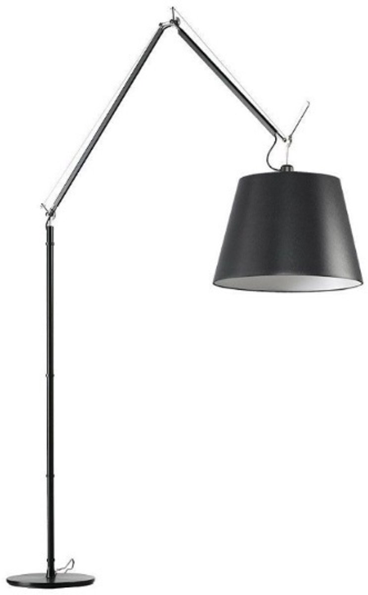 Artemide Tolomeo Mega vloerlamp schakelaar zwart/Ø 42 cm satijn zwart