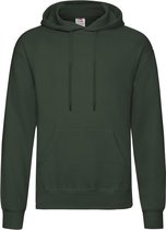 Fruit of the Loom capuchon sweater donkergroen voor volwassenen - Classic Hooded Sweat - Hoodie - Heren kleding XL (EU 54)
