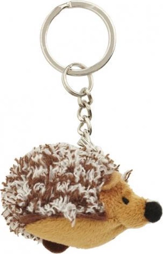 Gezond elke dag handboeien 2x Pluche egel knuffel sleutelhanger 6 cm - Speelgoed dieren sleutelhangers  | bol.com