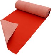 Ikado Loper rood op maat, 100 cm breed 100 x 900 cm